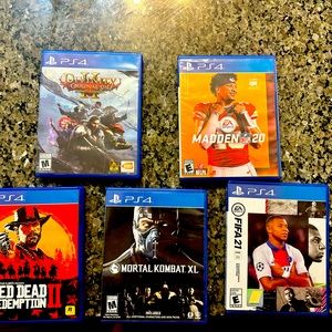 BUNDLE LOT PS4 GAMES; FIFA, MADDEN, MORTAL COMBAT XL ETC.